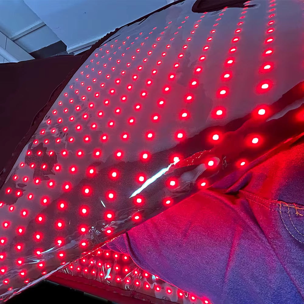 US Spot 180Cm Full Body Therapy Mat Fashion Blanket LED Red Light Sleep Bag for Head Body Health Care Sleep & Infrared Bed