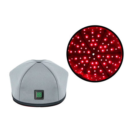 AZURE Adjustable Helmet 660Nm 830Nm Pulsed LED Red Light Therapy Cap Three-Level Brightness Home Use