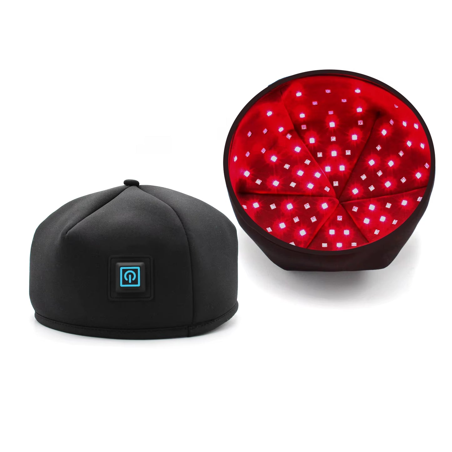 AZURE Adjustable Helmet 660Nm 830Nm Pulsed LED Red Light Therapy Cap Three-Level Brightness Home Use
