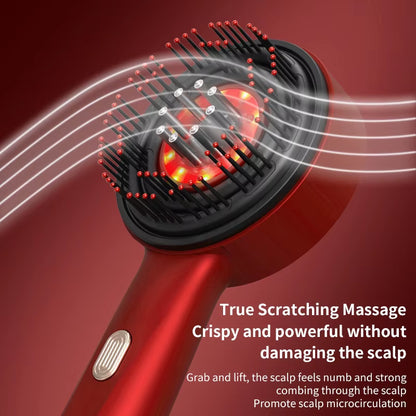 USA Free Shipping Cordless Hair Growth Scalp Oil Applicator Massage Brush Red-Light Therapy Scratching Head Massager Comb