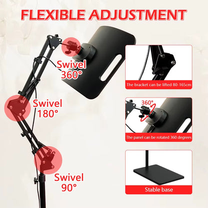 US Spot Goods Red Light Therapy Panel 660Nm 850Nm LED Device with Adjustable Stand for Face Body Skin Care