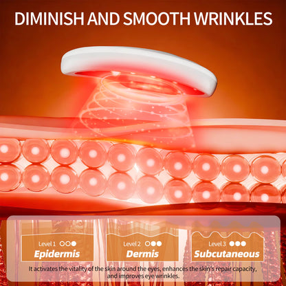 Portable under Eye Patches with Red Light Therapy & Microcurrent Eye Patch for Dark Circles & Anti-Aging