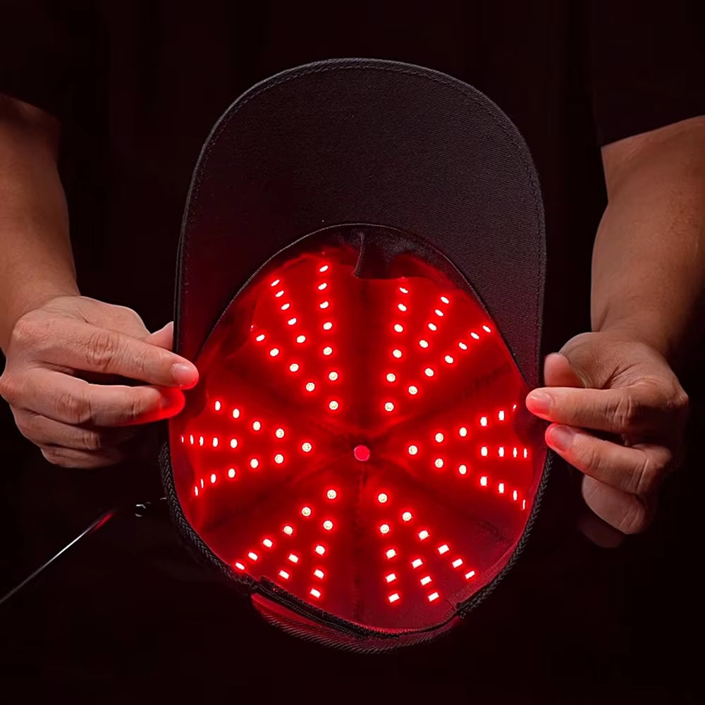 660Nm 850Nm Risk-Free Home Use Red Light Cap with 10Hz Pulse Frequency Mode