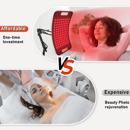 US Spot Goods Red Light Therapy Panel 660Nm 850Nm LED Device with Adjustable Stand for Face Body Skin Care