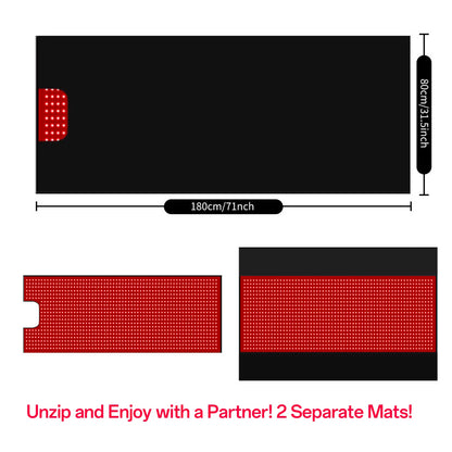 US Spot 180Cm Full Body Therapy Mat Fashion Blanket LED Red Light Sleep Bag for Head Body Health Care Sleep & Infrared Bed