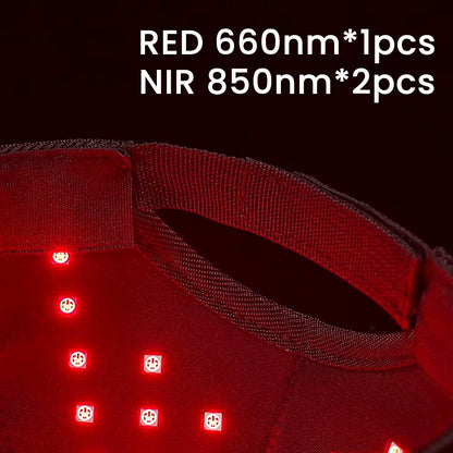 660Nm 850Nm Risk-Free Home Use Red Light Cap with 10Hz Pulse Frequency Mode