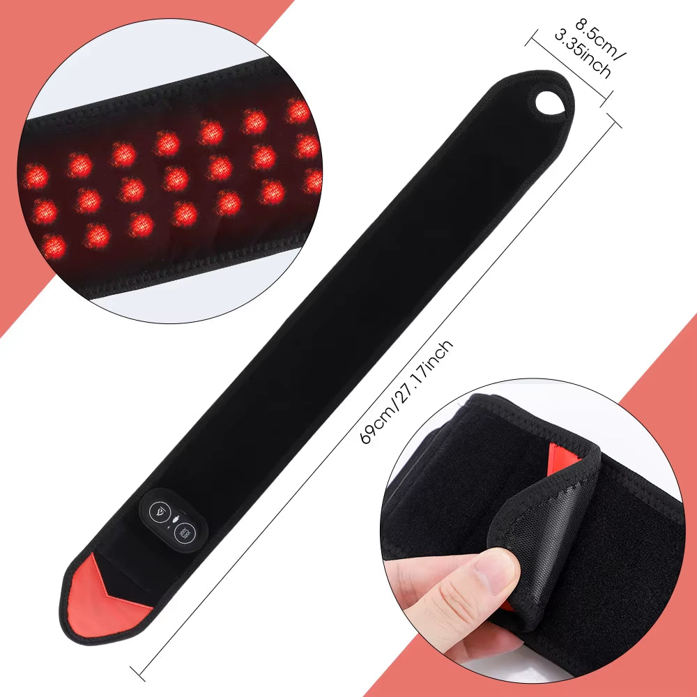 USA Free Shipping Cordless Hand Massager Hot Compress Vibration Neck Ankle Knee Elbow Wrist Wrap Heated Massage Belt