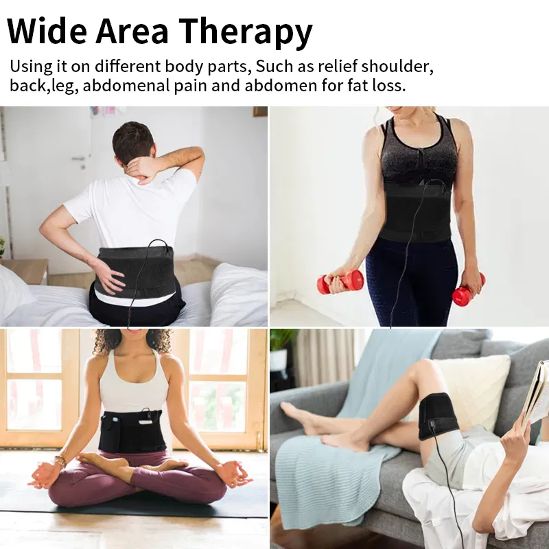 Red Light Therapy Waist Wrap | 660nm/850nm LED Belt with Timer for Pain Relief