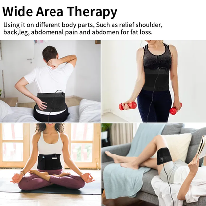 Red Light Therapy Waist Wrap | 660nm/850nm LED Belt with Timer for Pain Relief